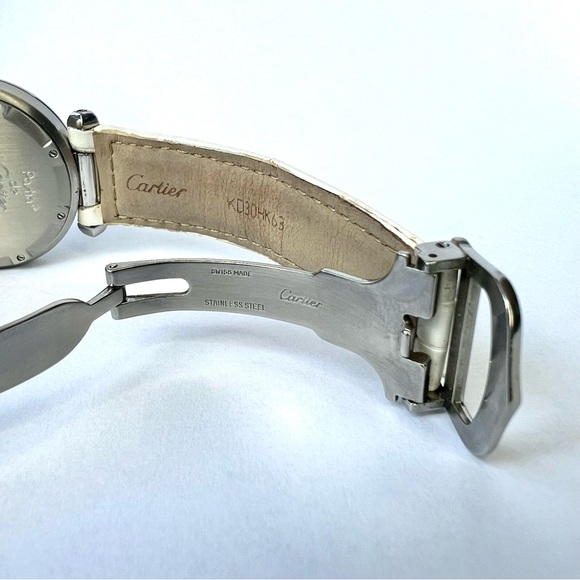 CARTIER PASHA Automatic 35mm Steel 2.33TCW DIAMOND Watch main image 5